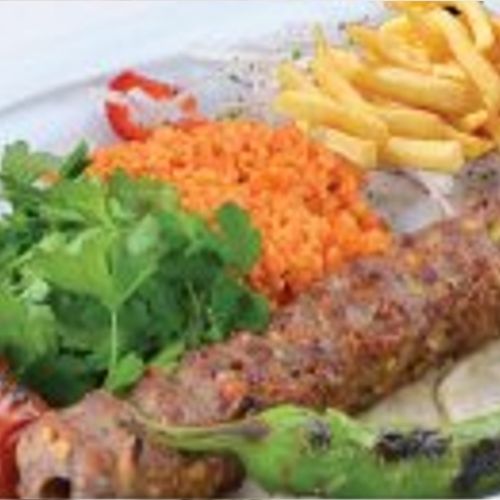 Kebab con pistacho