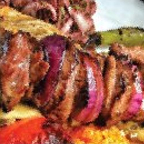 Shashlik de ternera